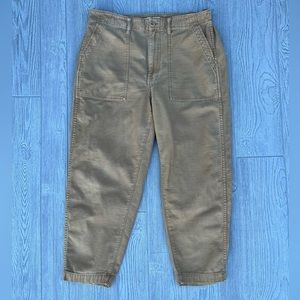 Madewell Cropped Khaki Utility Pants Size 30 Style NA395